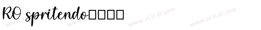 RO spritendo字体转换